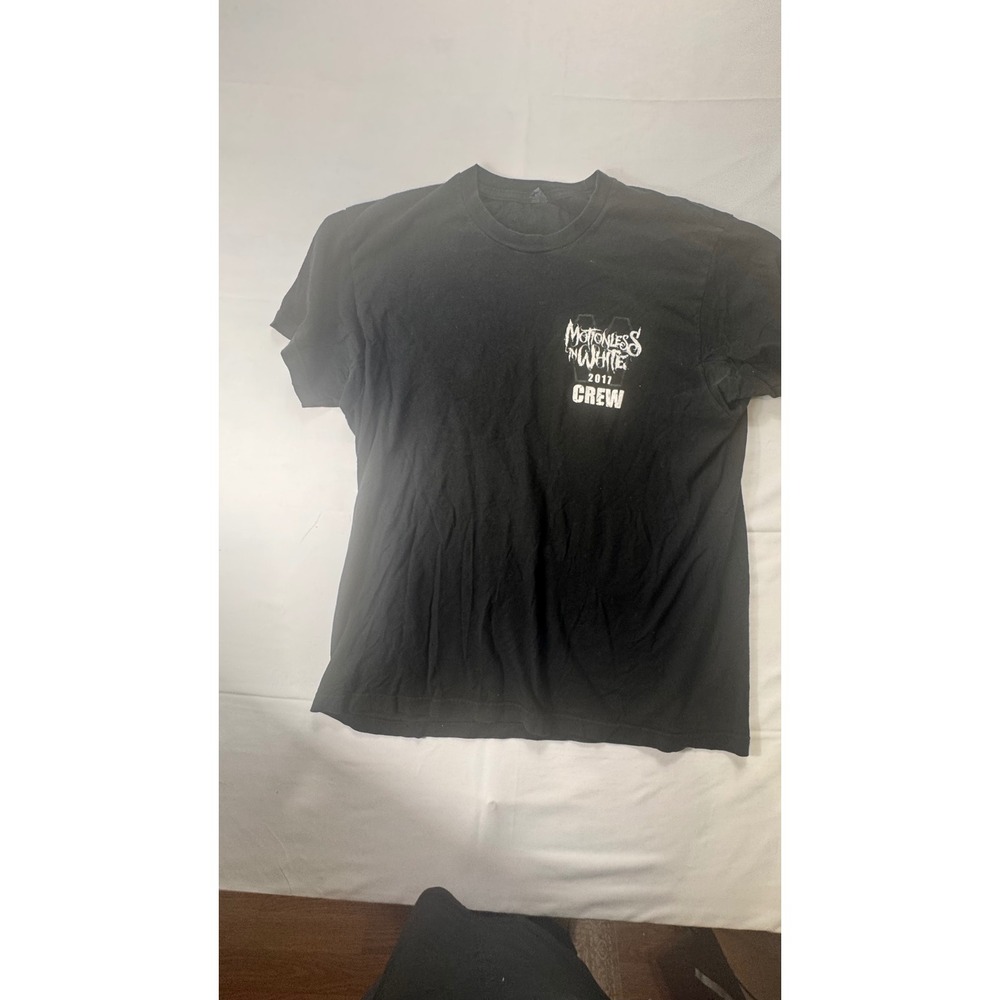 Motionless In White 2017 Crew Band T Shirt Black Mens Size Large‎